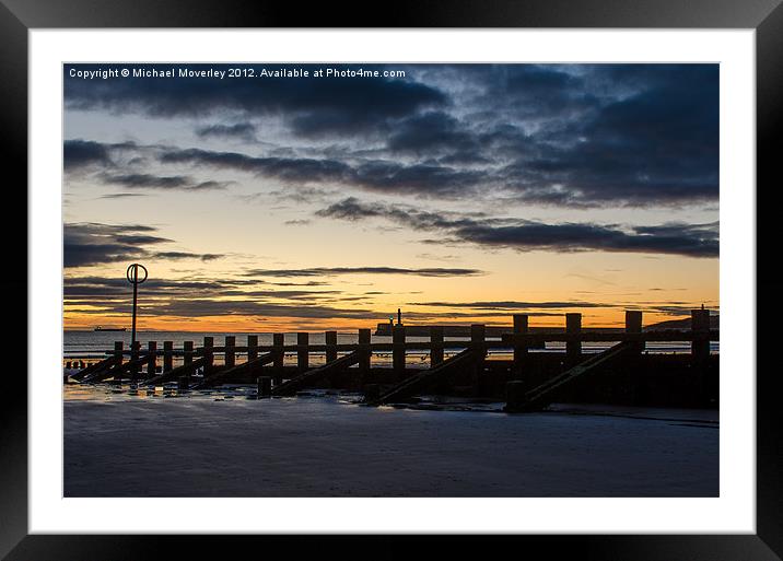 Sunrise at Aberdeen Beach Framed Mounted Print by Michael Moverley