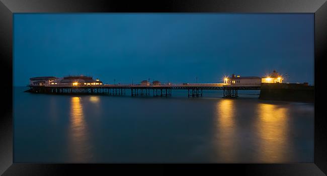 Cromer Pier before dawn Framed Print by Stephen Mole