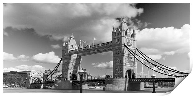 Tower Bridge on the Thames London Print by David French