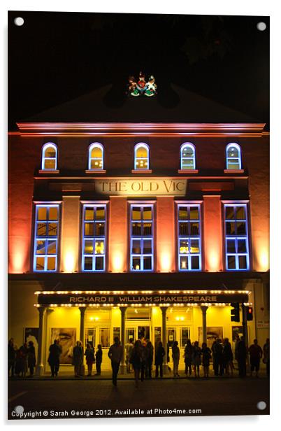 The Old Vic Illuminated Acrylic by Sarah George