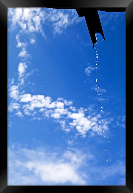 Dripping Water Framed Print by Vitor Da Silva