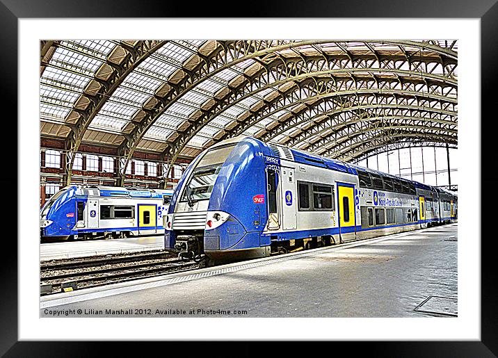 SNCF in Lille Framed Mounted Print by Lilian Marshall