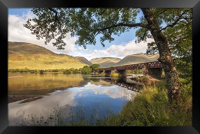 Railway Viaduct Over River Orchy Framed Print by Bel Menpes