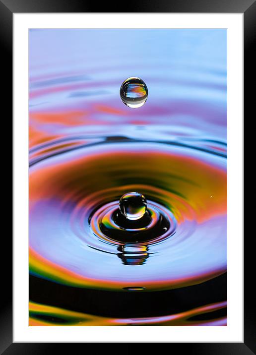 Drop! Framed Mounted Print by Jonathan Swetnam
