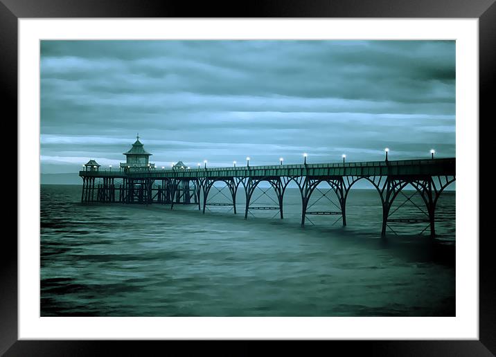 Clevedon Pier Framed Mounted Print by Catherine Joll