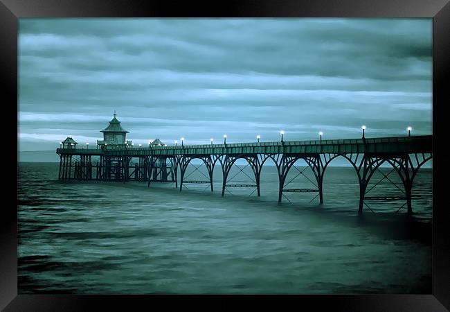 Clevedon Pier Framed Print by Catherine Joll