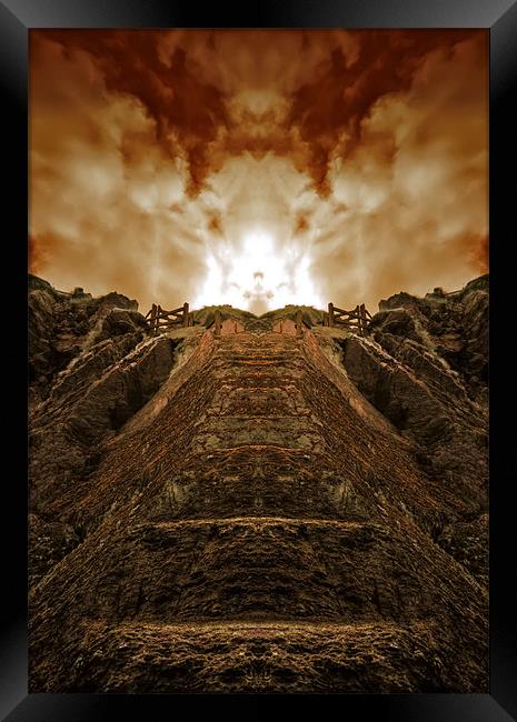 Stairway to Heaven? Framed Print by Mike Gorton