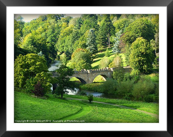 Bridge over the River Aln Framed Mounted Print by Colin Metcalf
