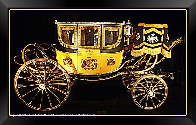 The Duke of Northumberlands State Coach Framed Print by Colin Metcalf
