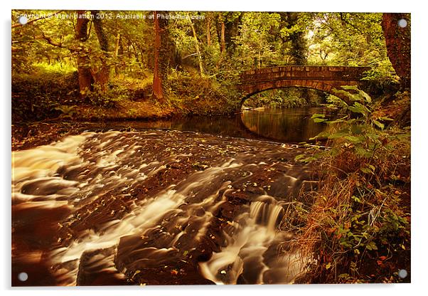 The  Weir Acrylic by Nigel Hatton