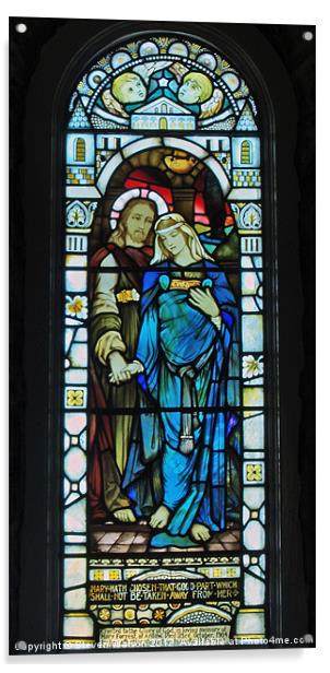 Mary and Joseph Acrylic by Steven Watson