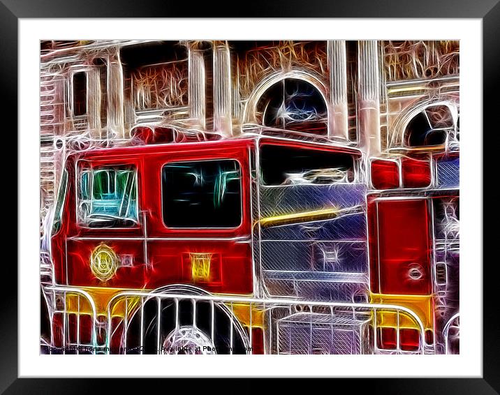 Engine 66 Framed Mounted Print by Fiona Messenger