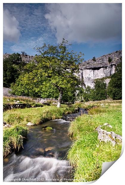 Malham Cove Flow Print by Chris Frost