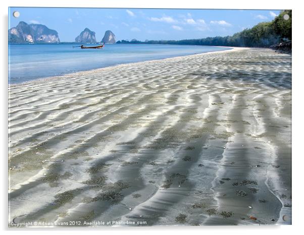 Trang Beach Acrylic by Adrian Evans