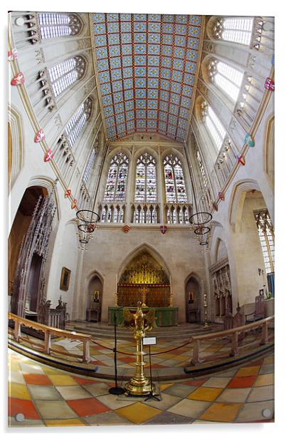 St Edmundsbury Cathedral Acrylic by Nicholas Burningham