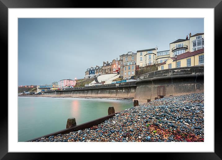 Cromer from the shingle Framed Mounted Print by Stephen Mole