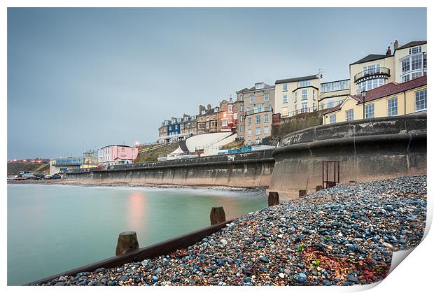 Cromer from the shingle Print by Stephen Mole