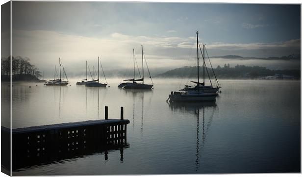 Windemere winter morning Canvas Print by George Oxley
