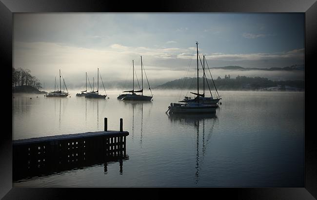 Windemere winter morning Framed Print by George Oxley