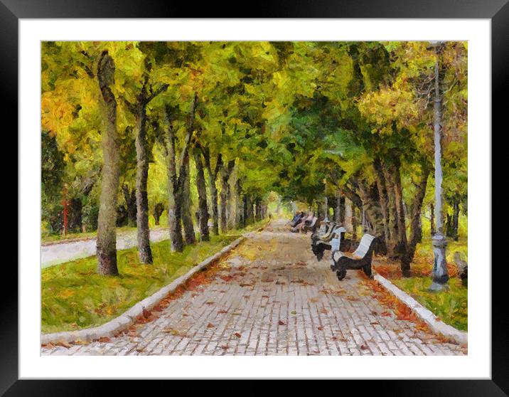 Autumn in the park Framed Mounted Print by Michael Goyberg