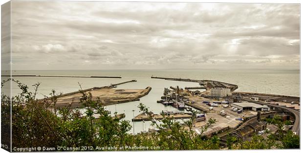 The Port of Dover Canvas Print by Dawn O'Connor