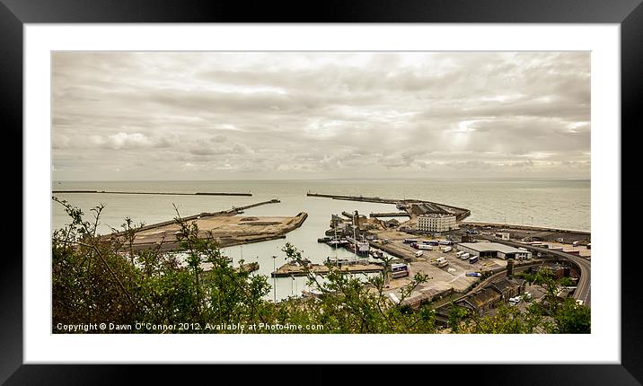 The Port of Dover Framed Mounted Print by Dawn O'Connor