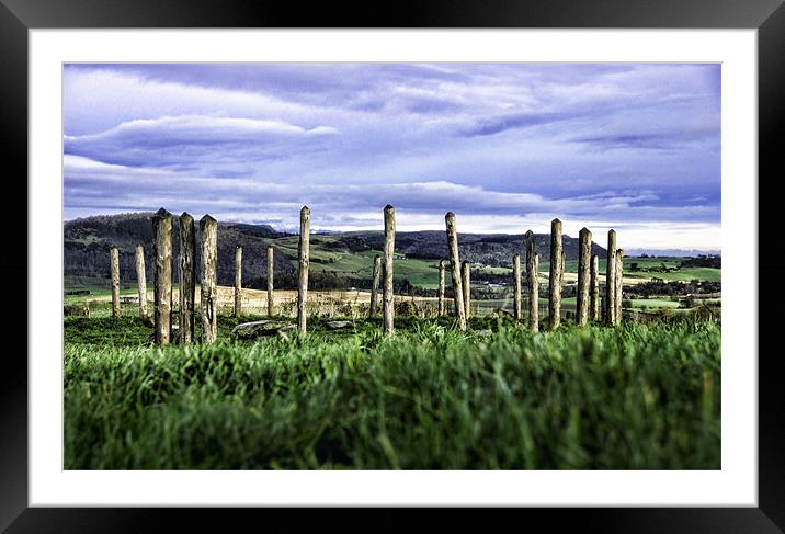 Woodhenge Framed Mounted Print by Fraser Hetherington