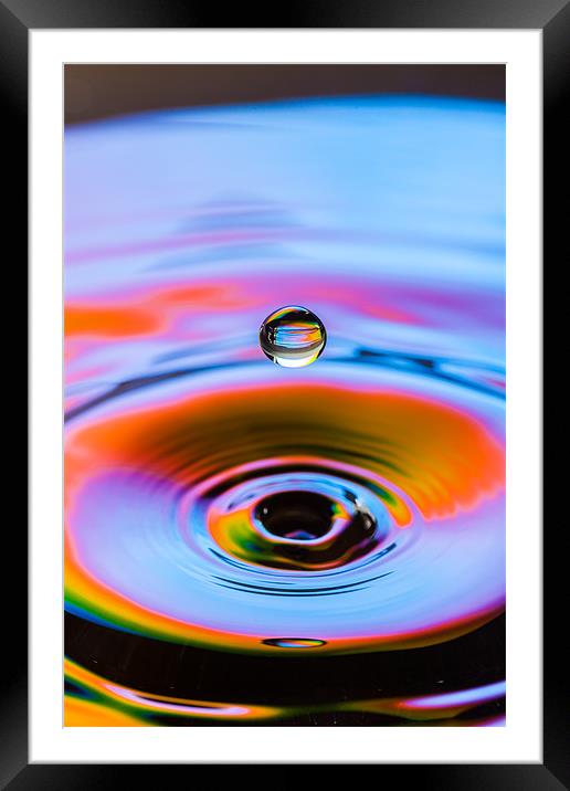 Drop! Framed Mounted Print by Jonathan Swetnam