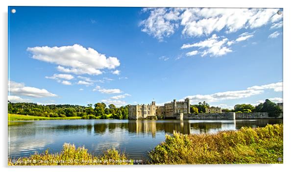 Leeds Castle Acrylic by Chris Thaxter