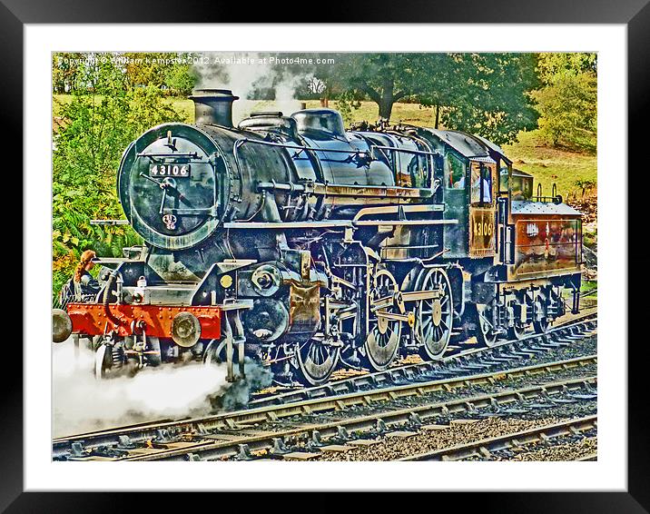 LMS Ivatt Class 4, 2-6-0 No.43106 Framed Mounted Print by William Kempster