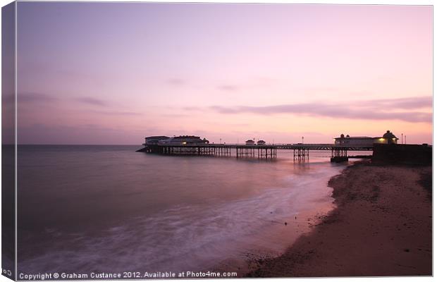 Cromer Pier, Norfolk Canvas Print by Graham Custance