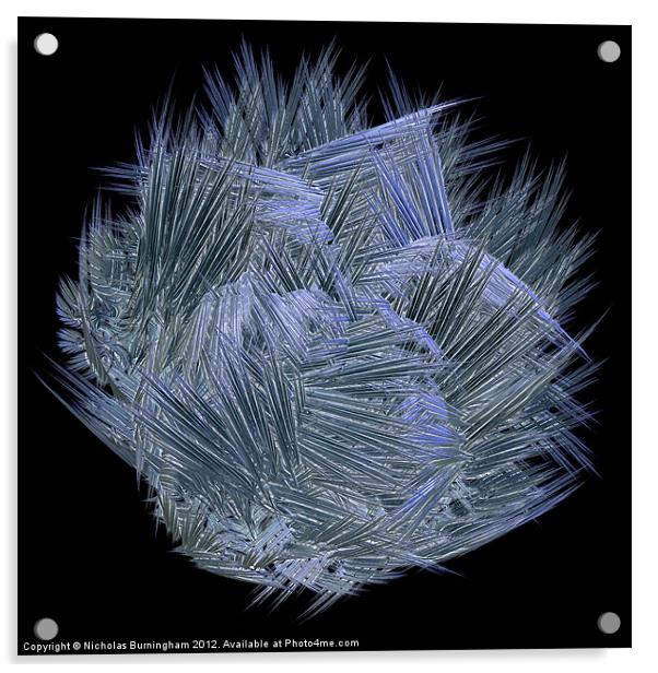 Fractal glass shards Acrylic by Nicholas Burningham