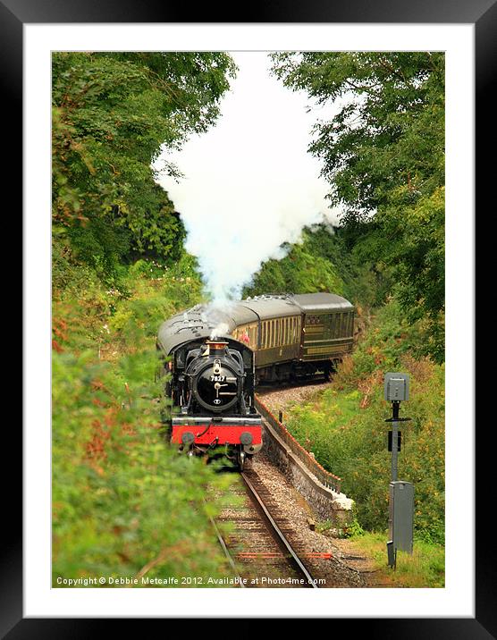 GWR 7800 Class 7827 Framed Mounted Print by Debbie Metcalfe