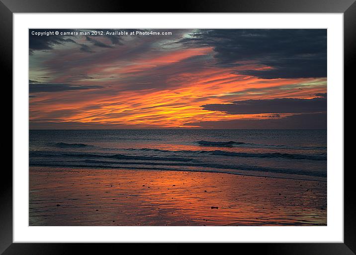 Sunrise sea Framed Mounted Print by camera man