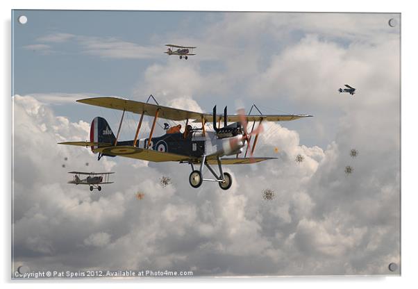 WW1 - RE8 Aircraft Acrylic by Pat Speirs