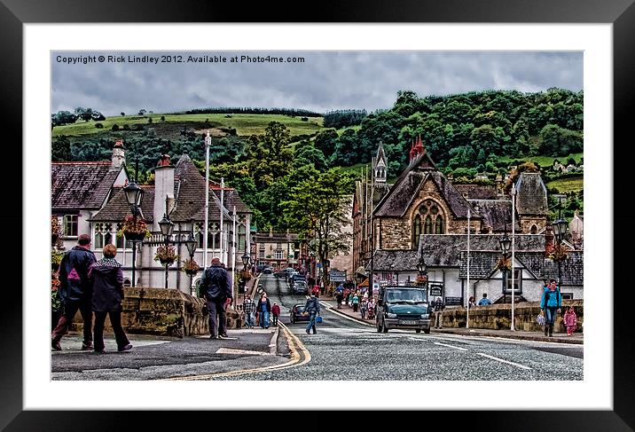 Sunday at Llangollen Framed Mounted Print by Rick Lindley
