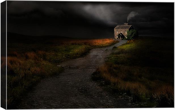Moody dales cottage Canvas Print by Robert Fielding