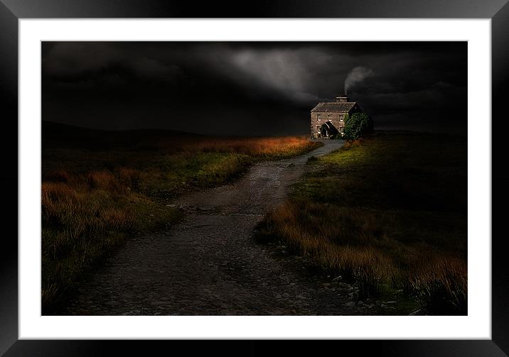 Moody dales cottage Framed Mounted Print by Robert Fielding