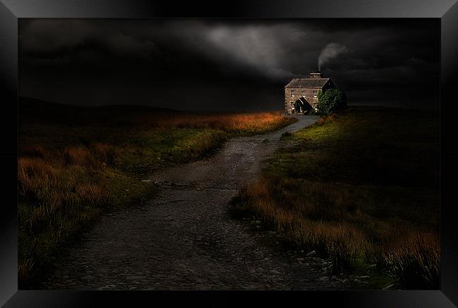 Moody dales cottage Framed Print by Robert Fielding