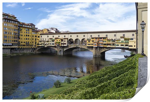 Ponte Vechio Print by Kevin Tate