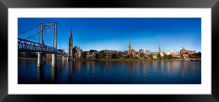 Inverness city centre Framed Mounted Print by Macrae Images