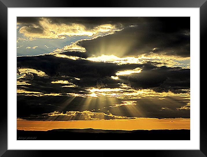 MIGHTY LIGHT Framed Mounted Print by dale rys (LP)