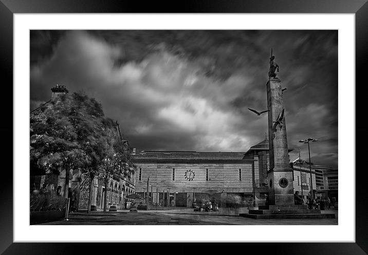 Falcon square Inverness Framed Mounted Print by Macrae Images