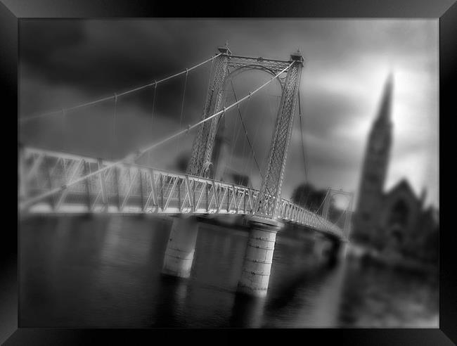 Greig street bridge Inverness Framed Print by Macrae Images