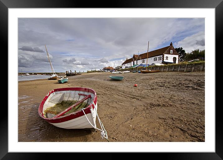 Low Tide in Burnham Overy Staithe Framed Mounted Print by Paul Macro