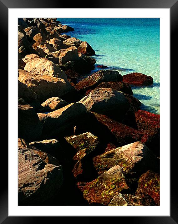 Paradise from the jetty Framed Mounted Print by Susan Medeiros