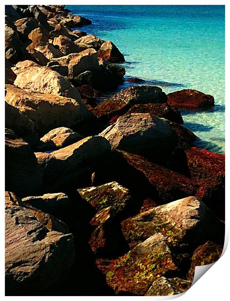Paradise from the jetty Print by Susan Medeiros