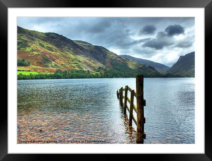 Buttermere View Framed Mounted Print by John Biggadike