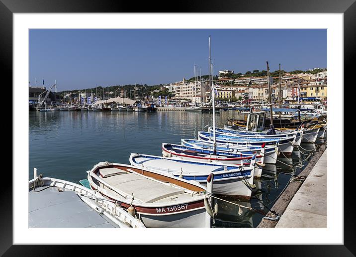 Cassis harbour Framed Mounted Print by Kevin Tate
