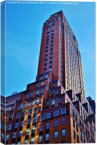 New York Sky Scraper Canvas Print by Laura Witherden
